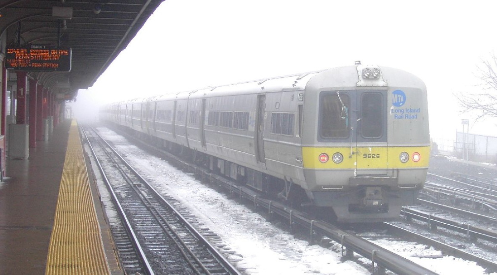 LIRR M-1 9626 @ Jamaica.  Photo taken by Brian Weinberg, 02/23/2003. (118kb)