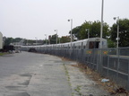 LIRR M-1 @ Far Rockaway. Photo taken by Brian Weinberg, 7/28/2002.