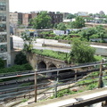 Abandoned LIRR Bay Ridge Branch &quot;East New York&quot; Station as seen from the (L) @ Atlantic Av. Photo taken by Brian Weinb