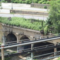 Abandoned LIRR Bay Ridge Branch "East New York" Station as seen from the (L) @ Atlantic Av. Photo taken by Brian Weinb