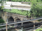 Abandoned LIRR Bay Ridge Branch &quot;East New York&quot; Station as seen from the (L) @ Atlantic Av. Photo taken by Brian Weinb