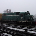 NY&amp;A GP38-2 268 brings up the rear of a freight consist @ Jamaica. Photo taken by Brian Weinberg, 02/23/2003. (100kb)