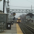 LIRR C-R bilevel coach @ Mineola. Photo taken by Brian Weinberg, 4/12/2001.
