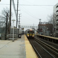 LIRR C-R bilevel coach @ Mineola. Photo taken by Brian Weinberg, 4/12/2001.
