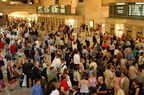 Grand Central Terminal. Very crowded main waiting room. Photo taken by Brian Weinberg, 6/1/2007.