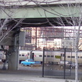 A peek into NJT's coach yard west of Hoboken Terminal @ Washington St entrance in Newport. Photo taken by Brian Weinberg, 01/23/