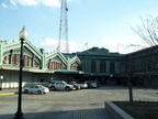 Exterior of Hoboken Terminal. Photo taken by Brian Weinberg, 03/25/2001.