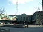 Exterior of Hoboken Terminal. Photo taken by Brian Weinberg, 03/25/2001.
