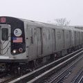 R-143 8200 @ Livonia Av (L). Photo taken by Brian Weinberg, 02/17/2003. This was the Presidents Day Blizzard of 2003.