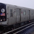 R-143 8200 @ Livonia Av (L). Photo taken by Brian Weinberg, 02/17/2003. This was the Presidents Day Blizzard of 2003.