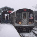 R-143 8200 @ Livonia Av (L). Photo taken by Brian Weinberg, 02/17/2003. This was the Presidents Day Blizzard of 2003.