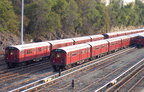 R-29 8783 / 8782 and R-33ML 8929 / 8928 @ Concourse Yard. Photo taken by Brian Weinberg, 8/1/2002.