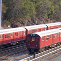 R-29 8783 / 8782 and R-33ML 8929 / 8928 @ Concourse Yard. Photo taken by Brian Weinberg, 8/1/2002.