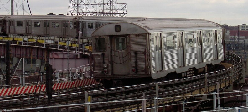 R-32 3627 @ Queensboro Plaza (N). Photo by Brian Weinberg, 01/09/2003. PDRM1406a.jpg
