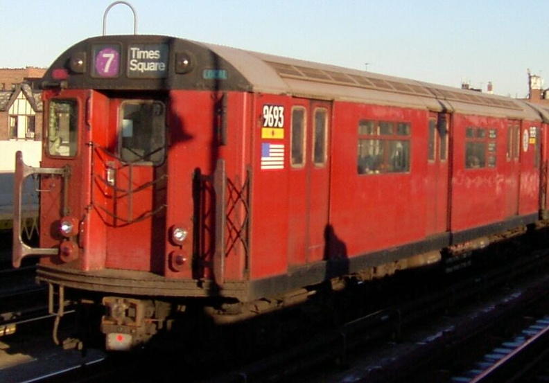 R-36WF 9693 @ 33 St - Rawson St (7). Photo taken by Brian Weinberg, 01/07/2003. PDRM1309a.jpg