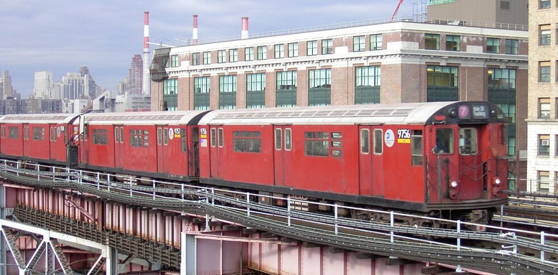 R-36WF 9756 @ Queensboro Plaza (7). Photo taken by Brian Weinberg, 01/09/2003. PDRM1543a.jpg