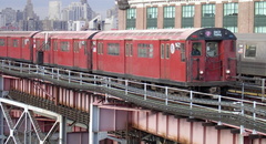 R-36WF 9472 @ Queensboro Plaza (7). Photo taken by Brian Weinberg, 01/09/2003.