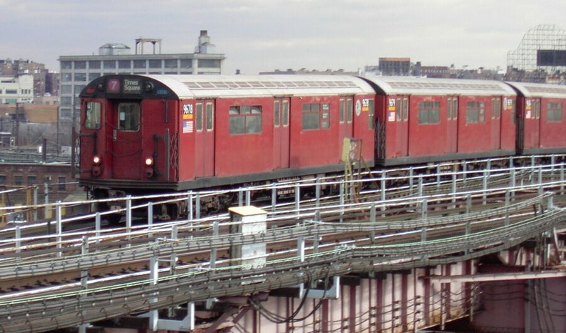 R-36WF 9678 @ Queensboro Plaza (7). Photo taken by Brian Weinberg, 01/09/2003.