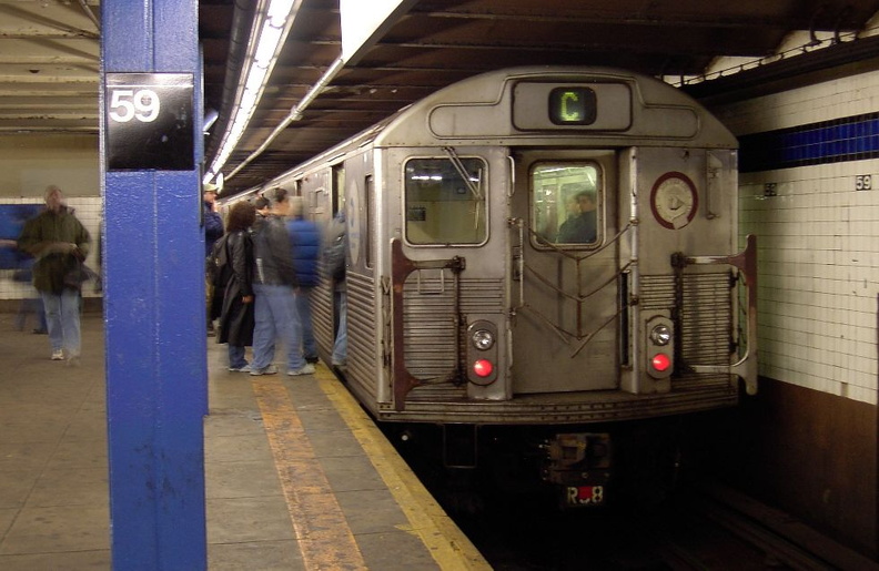 R-38 @ 59 St - CC (C). Photo taken by Brian Weinberg, 02/02/2003. (109kb) PDRM1891.jpg