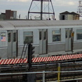 R-40 @ Queensboro Plaza (N). Photo by Brian Weinberg, 01/09/2003.