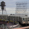 R-40 @ Queensboro Plaza (N). Photo by Brian Weinberg, 01/09/2003.