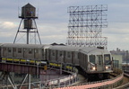 R-40 @ Queensboro Plaza (N). Photo by Brian Weinberg, 01/09/2003.