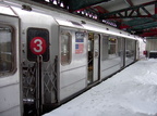 R-62A 1987 @ New Lots Av (3). Photo taken by Brian Weinberg, 02/17/2003. This was the Presidents Day Blizzard of 2003.