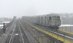 R-62A @ Van Siclen Av (3). Photo taken by Brian Weinberg, 02/17/2003. This was the Presidents Day Blizzard of 2003.