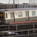 R-68 @ Queensboro Plaza (N/W). Photo by Brian Weinberg, 01/09/2003.