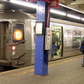R-68 2700 @ 59 St - Columbus Circle (D). Photo taken by Brian Weinberg, 02/02/2003. (96kb)