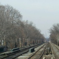 Crop of the previous photo. Looking north along the Brighton Line @ Kings Highway. Photo taken by Brian Weinberg, 3/31/2001. (86