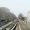 Looking north along the Brighton Line @ Kings Highway. Photo taken by Brian Weinberg, 3/31/2001.