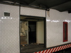 Open door to the sealed up northbound side platform @ 14 St-Union Square (4/5/6). Note the original tile seen on the inside wall