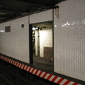 Open door to the sealed up northbound side platform @ 14 St-Union Square (4/5/6). Note the original tile seen on the inside wall