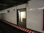 Open door to the sealed up northbound side platform @ 14 St-Union Square (4/5/6). Note the original tile seen on the inside wall