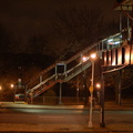 Exterior of 242 St - Van Cortlandt Park (1) at night. Photo taken by Brian Weinberg, 12/27/2007.