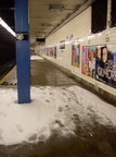 Snow @ 96 St (B/C), lower level. Photo taken by Brian Weinberg, 02/17/2003. This was the Presidents Day Blizzard of 2003.
