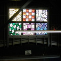 Stained glass @ Broadway Junction (L).  Photo by Brian Weinberg.