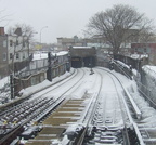 Portal @ Broadway Junction (L). Photo taken by Brian Weinberg, 02/17/2003. This was the Presidents Day Blizzard of 2003.