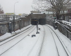 Portal @ Broadway Junction (L). Photo taken by Brian Weinberg, 02/17/2003. This was the Presidents Day Blizzard of 2003.