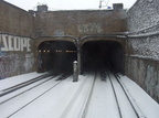 Portal @ Broadway Junction (L). Photo taken by Brian Weinberg, 02/17/2003. This was the Presidents Day Blizzard of 2003.