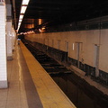Southbound "express" trackway, soon to be the northbound track. Photo by Brian Weinberg, 11/27/2002. (71k)