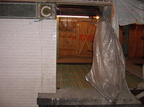 Yet another angle of the former northbound &quot;express&quot; trackway through the wall. It seems to be being prepared to be fi