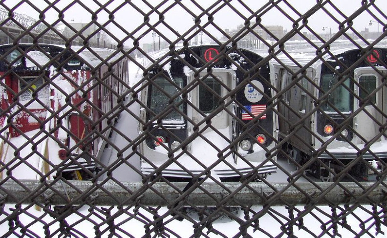 R-143 @ Canarsie Yard. Photo taken by Brian Weinberg, 02/17/2003. This was the Presidents Day Blizzard of 2003. PDRM2217.jpg