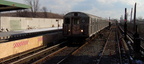 PDRM1620 || An R-38 A train approaches going NB @ Howard Beach (A). Photo by Brian Weinberg, 01/19/2003.