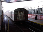 PDRM1622 || An R-38 A train leaves going NB @ Howard Beach (A). Photo by Brian Weinberg, 01/19/2003.