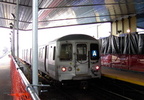 PDRM1627 || An R-44 A train leaves going NB @ Howard Beach (A). Photo by Brian Weinberg, 01/19/2003.