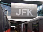 PDRM1630 || Looking SB at the new face of this (and the AIRTRAIN) station @ Howard Beach (A). Photo by Brian Weinberg, 01/19/200