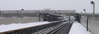 R-62A &amp; R-143 8200 @ Livonia Av/Junius St. Photo taken by Brian Weinberg, 02/17/2003. This was the Presidents Day Blizzard o