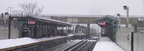 R-143 8200 @ Livonia Av. Photo taken by Brian Weinberg, 02/17/2003. This was the Presidents Day Blizzard of 2003.
